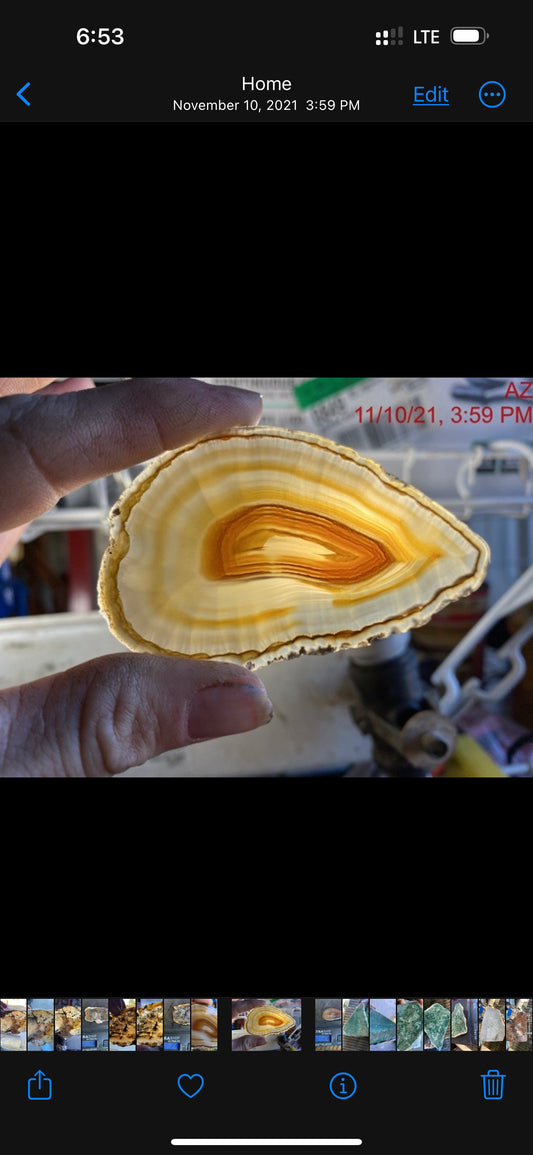 Lace Banded Polished Agate Small